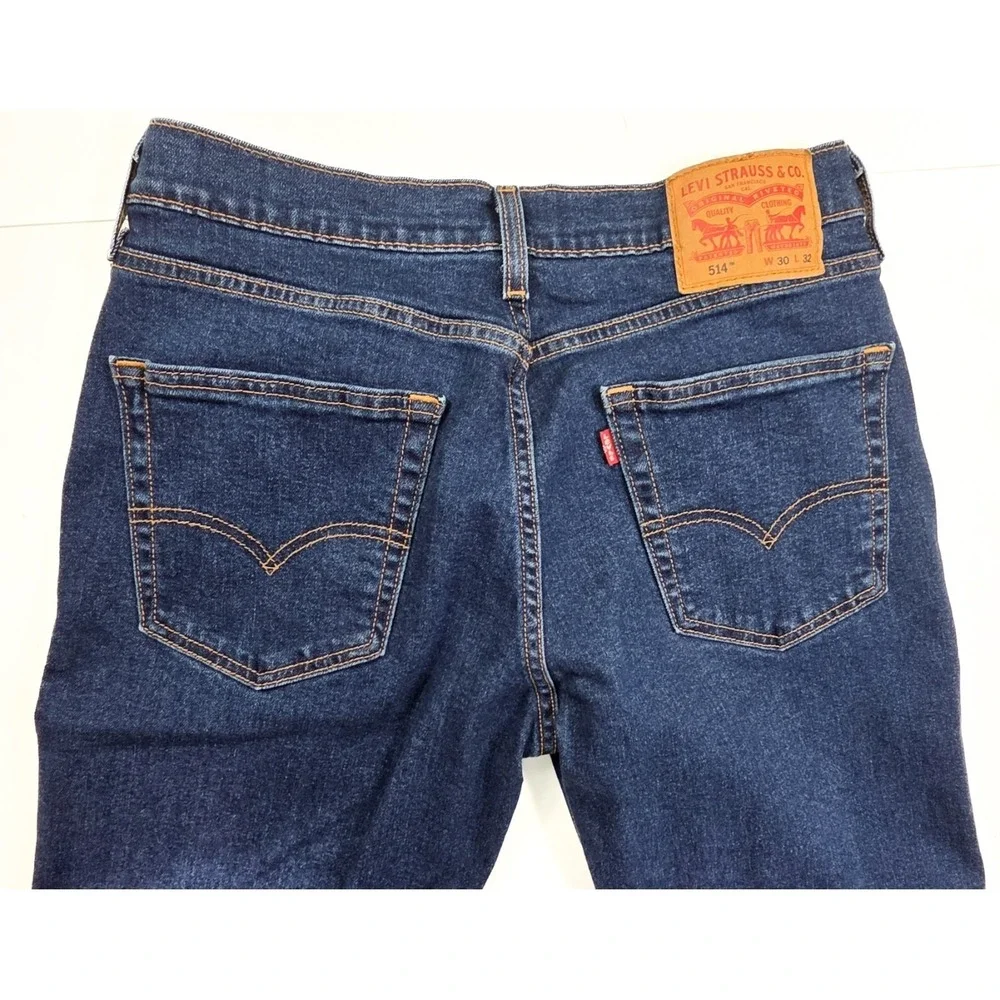 Levi's 514‎ Regular Straight Fit Medium Wash Denim Jeans Men's Size 30x32